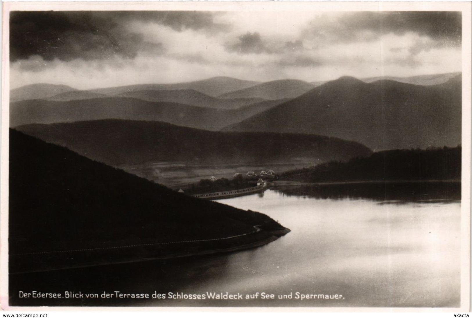 CPA AK Edersee Blick Von Der Terrasse Des Schlosses Waldeck GERMANY (899842) - Edersee (Waldeck)