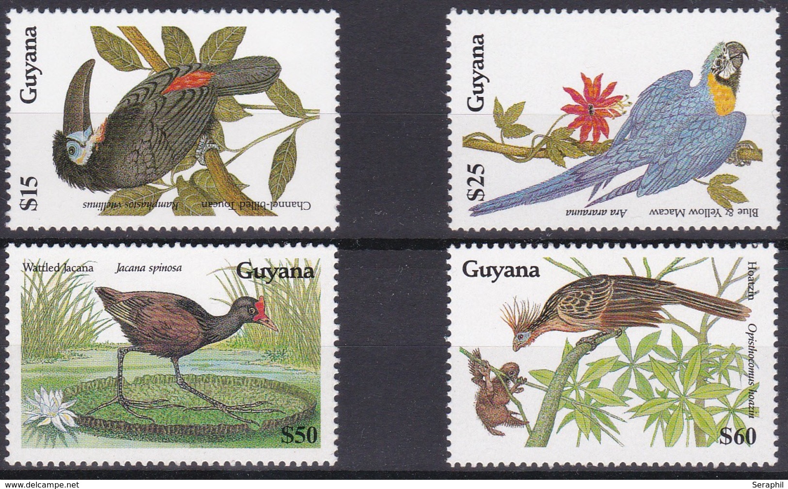 The Gambia - Oiseaux  - 1990 - Timbres N° 2156/9 - XX- 4valeurs - Gambia (1965-...)