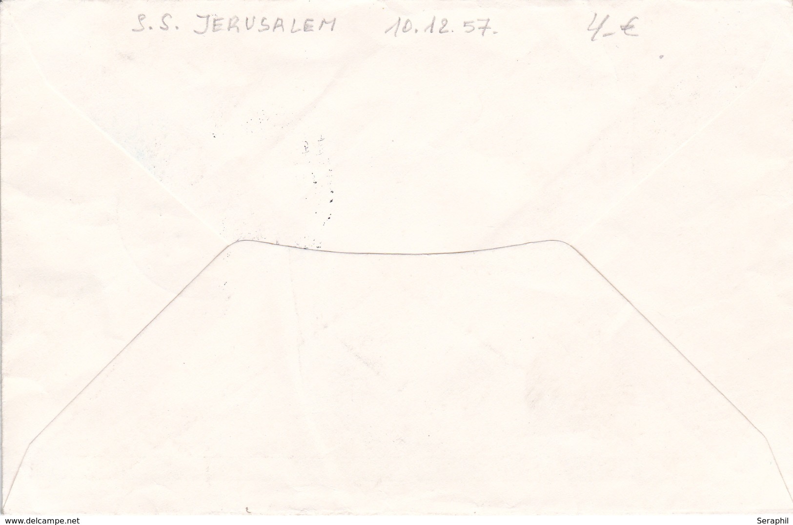 S.S. Jerusalem (Paquebot) 10.12.1957 - Poste Maritime - Lettres & Documents