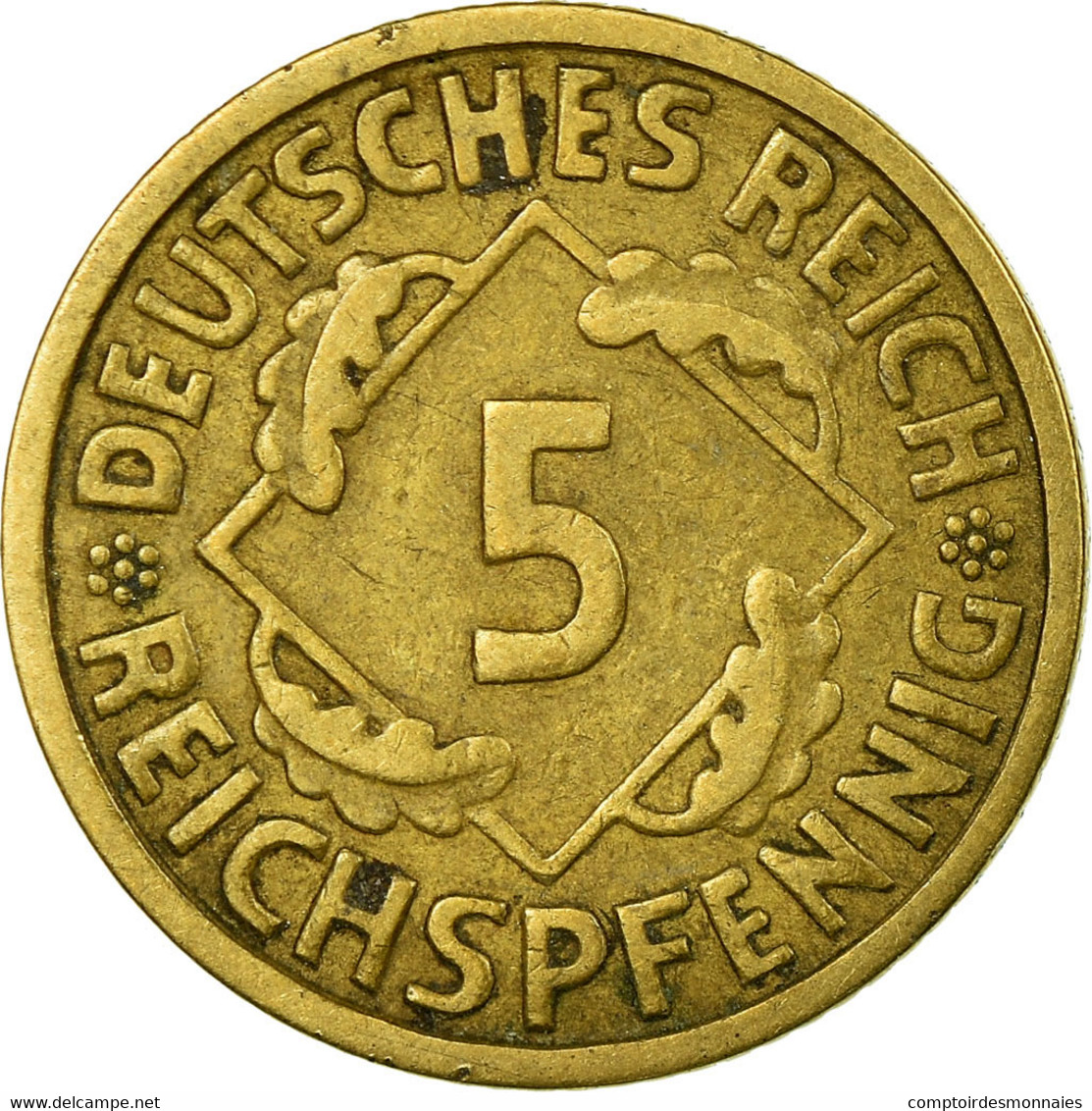 Monnaie, Allemagne, République De Weimar, 5 Reichspfennig, 1926, Berlin, TB+ - 5 Rentenpfennig & 5 Reichspfennig