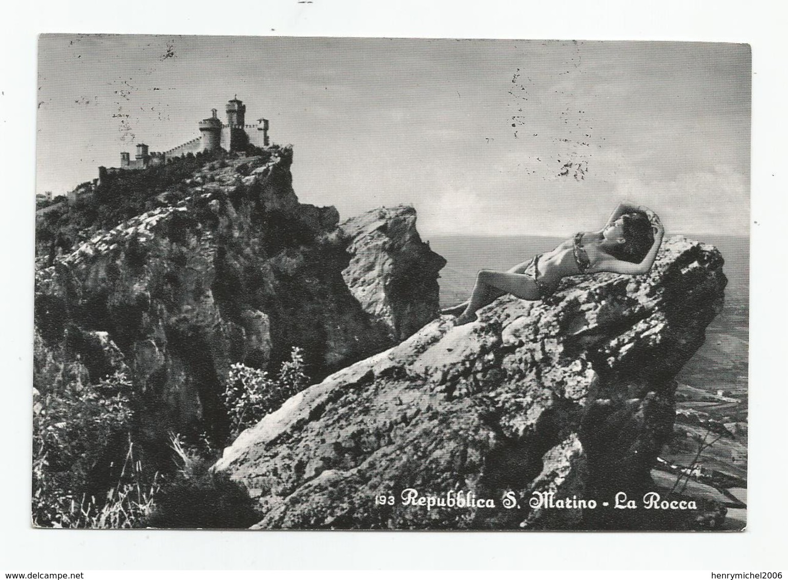 Saint Marin Republica S Marino La Rocca Pin Up 1957 - San Marino