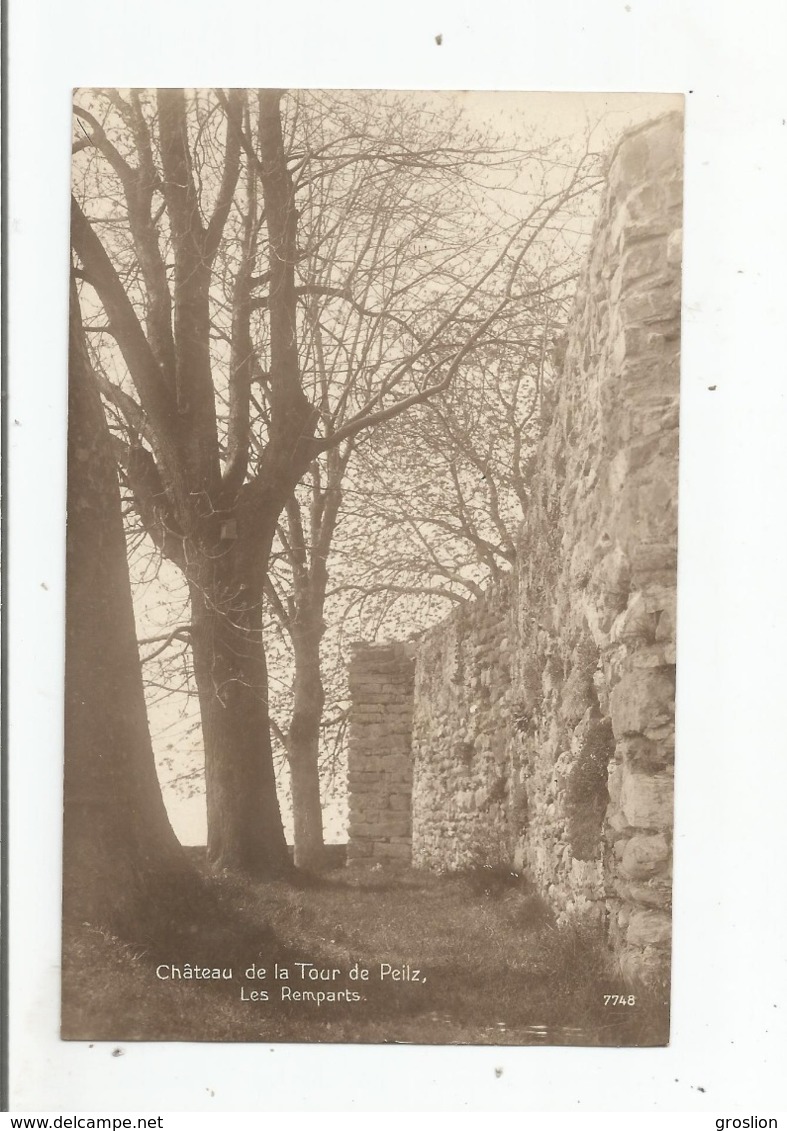 CHATEAU DE LA TOUR DE PEILZ CARTE PHOTO LES REMPARTS 7748 - La Tour-de-Peilz