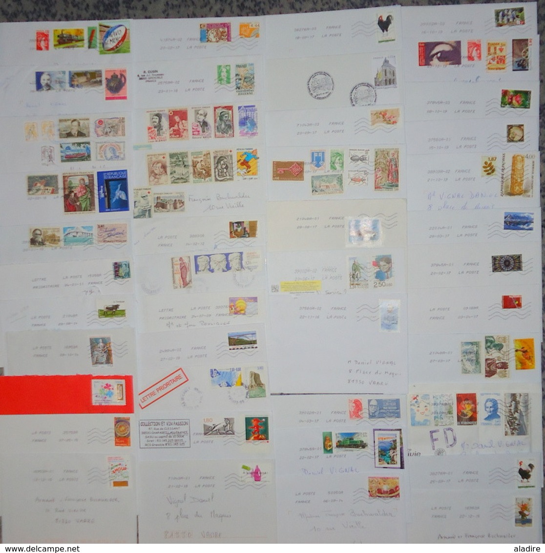 FRANCE - VRAC ENVELOPPES - COVERS - 1 KILO 150 Grammes /1150 Grammes Net/net Weight - 565 Timbres/stamps - 228 Envelop. - Lots & Kiloware (max. 999 Stück)