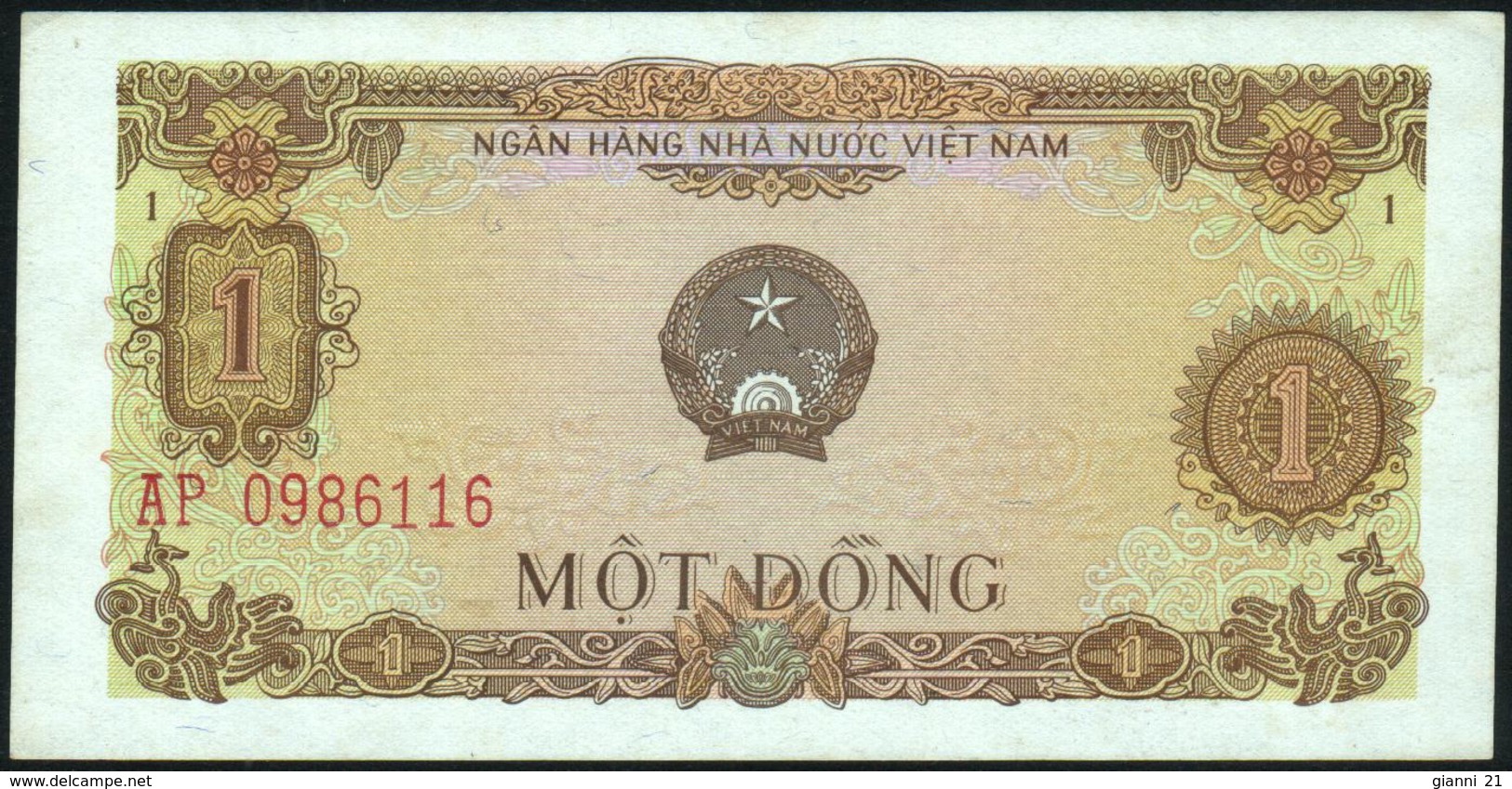 VIETNAM Viet Nam - 1 Dong 1976 {Ngan Hang Nhà Nu'oc Viet Nam} AU P.80 - Vietnam