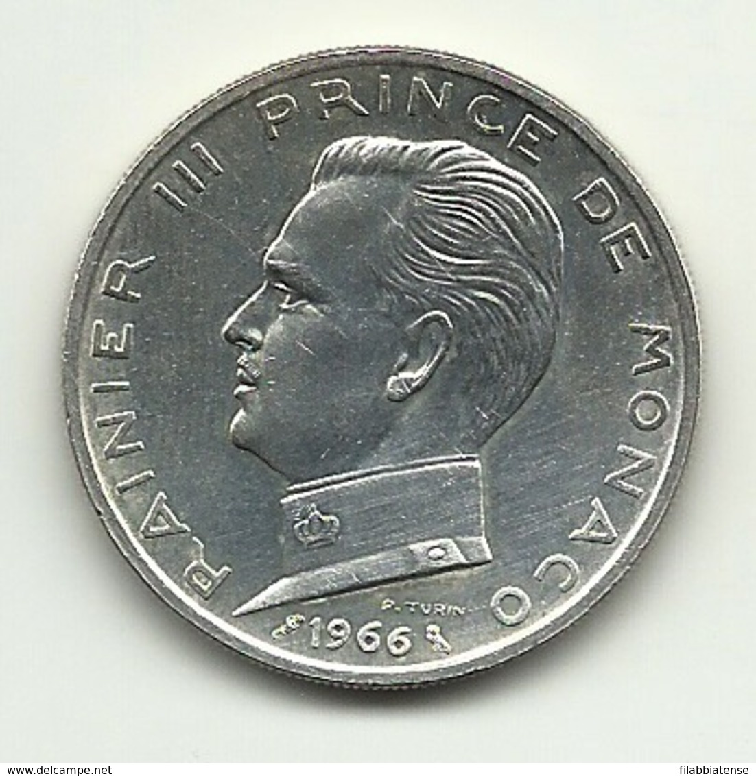 1966 - Monaco 5 Francs Argento        ---- - 1960-2001 Franchi Nuovi