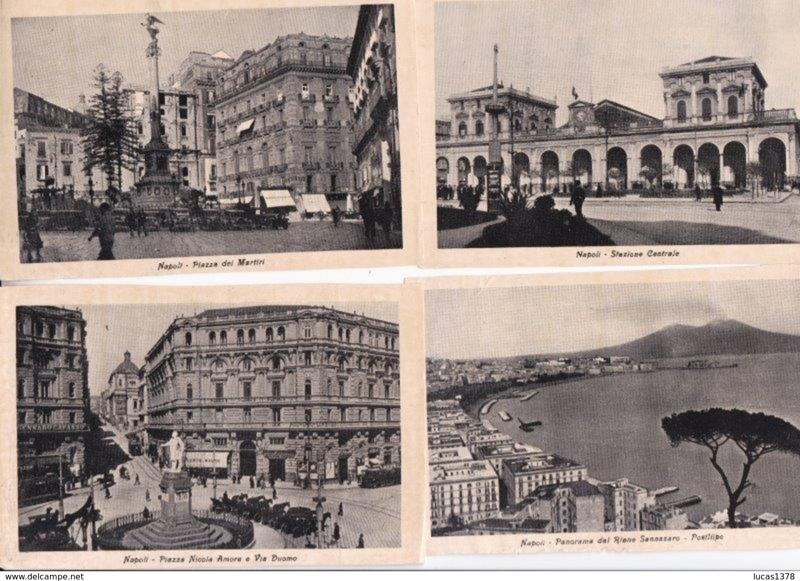 JOLI LOT 25 CARTES NAPOLI AVEC EXPLICATIONS AU DOS