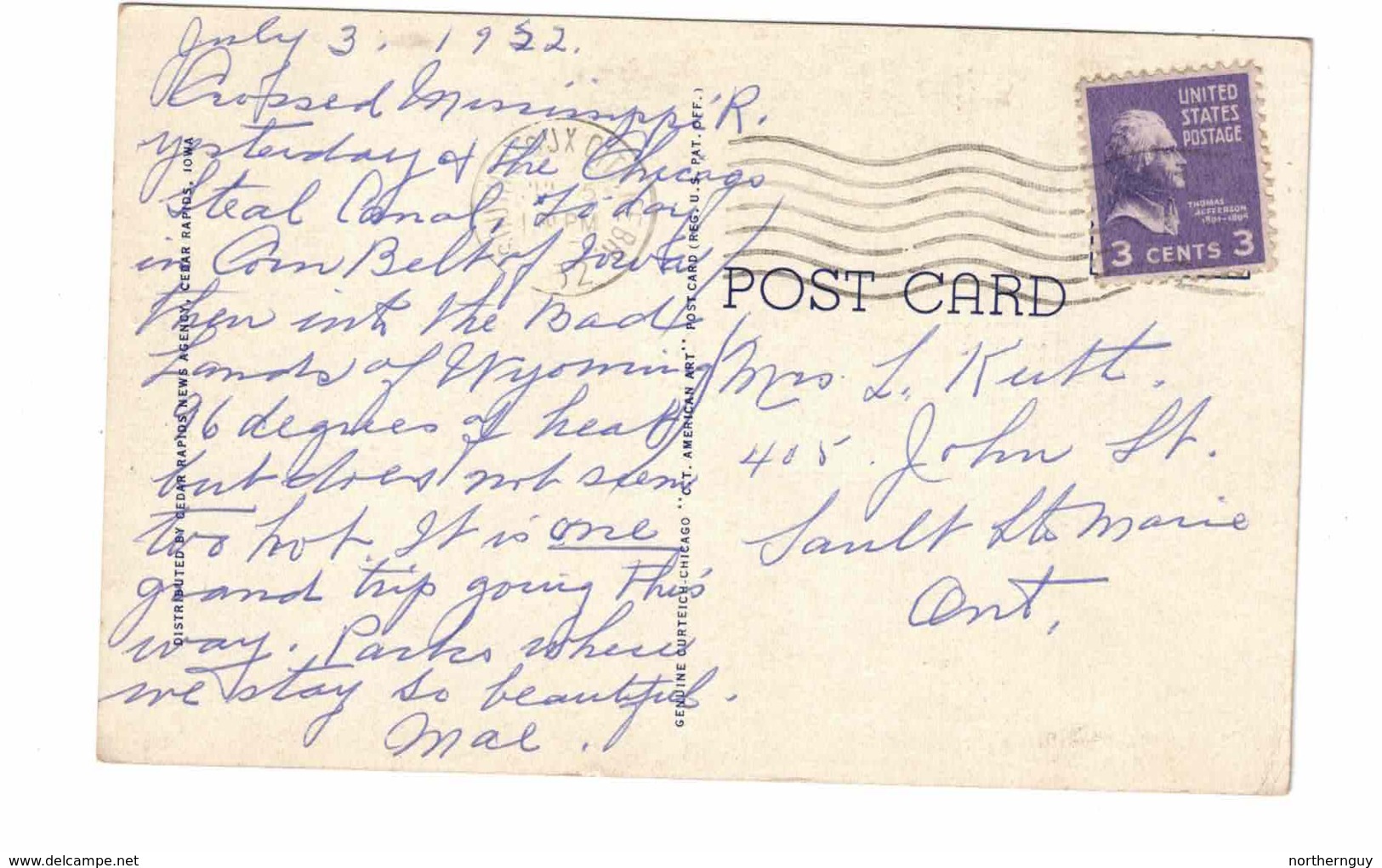 CEDAR RAPIDS, Iowa, USA, Ellis Park, Cedar River Drive & Pavilion, 1952 Linen Postcard - Cedar Rapids