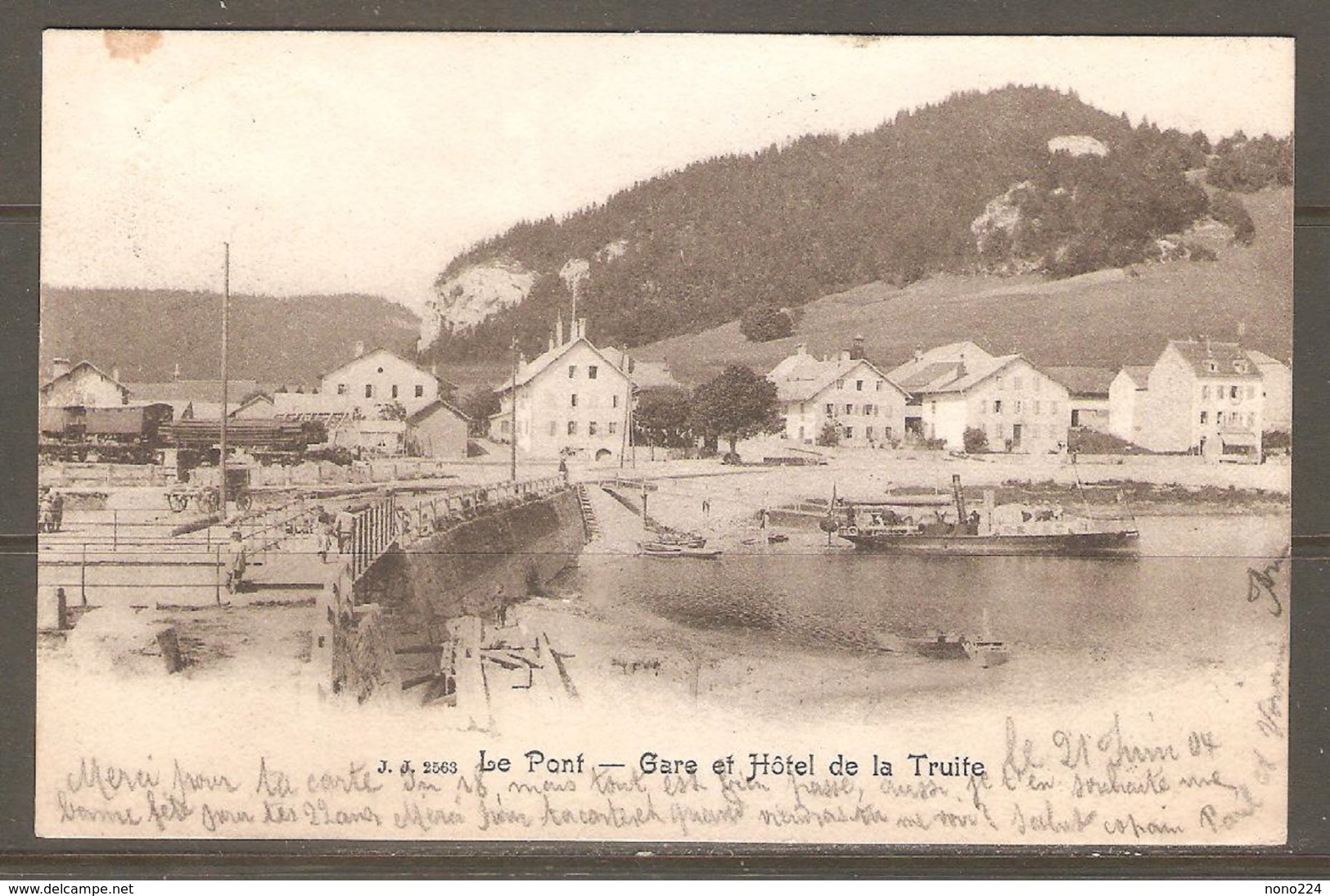Carte P De 1904 ( Le Pont / Gare Et Hôtel De La Truite ) - Autres & Non Classés