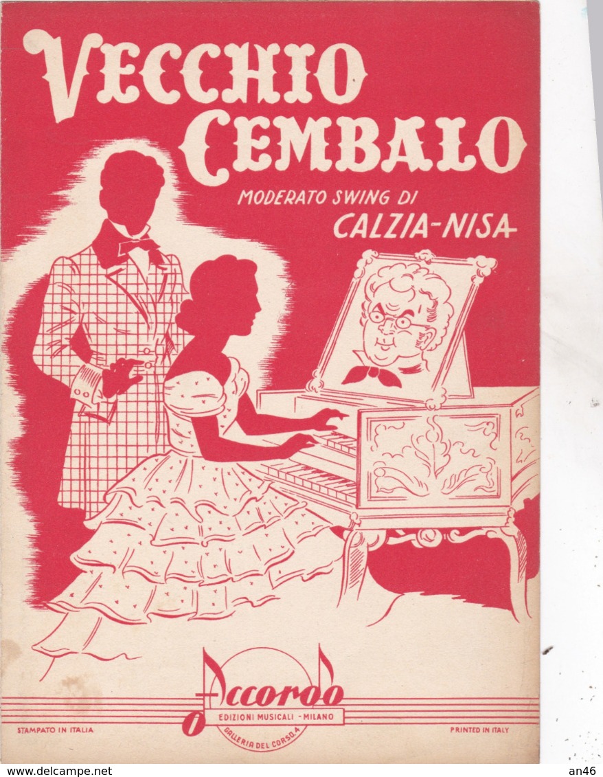 VECCHIO CEMBALO  SPARTITO AUTENTICO 100% - Compositori Di Musica Di Cinema