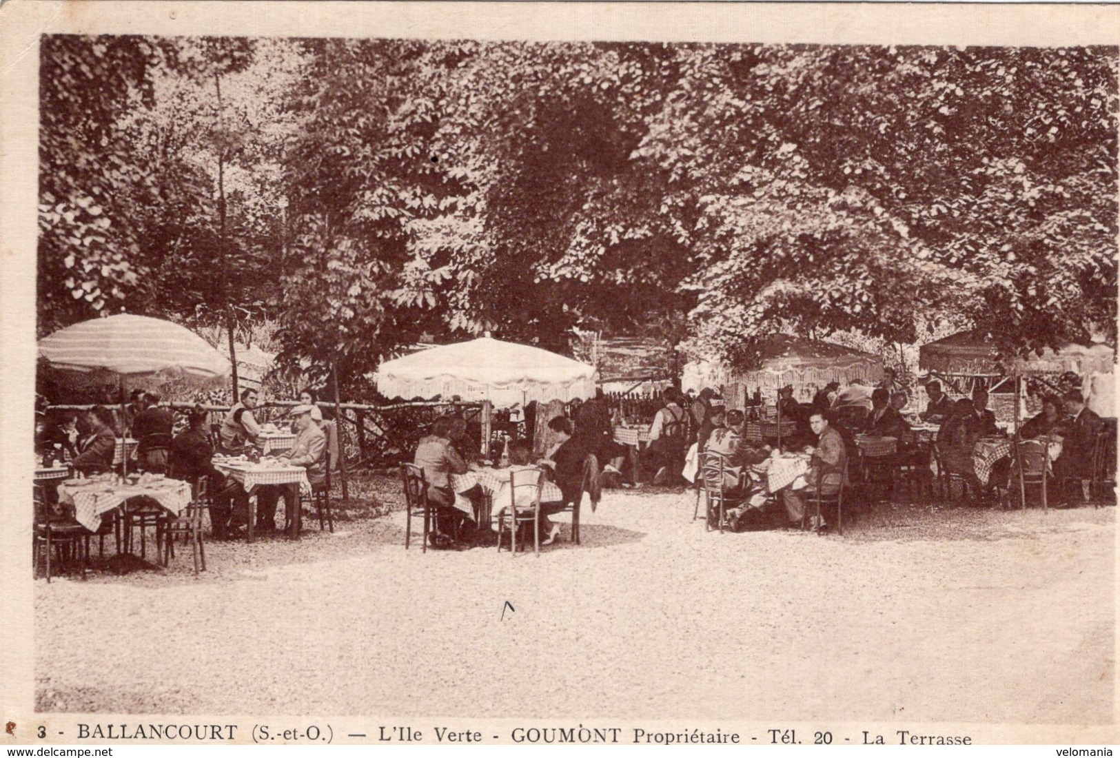 S2924 Cpa 91 Ballancourt - L'Ile Verte, Goumont Propriétaire - La Terrasse - Ballancourt Sur Essonne