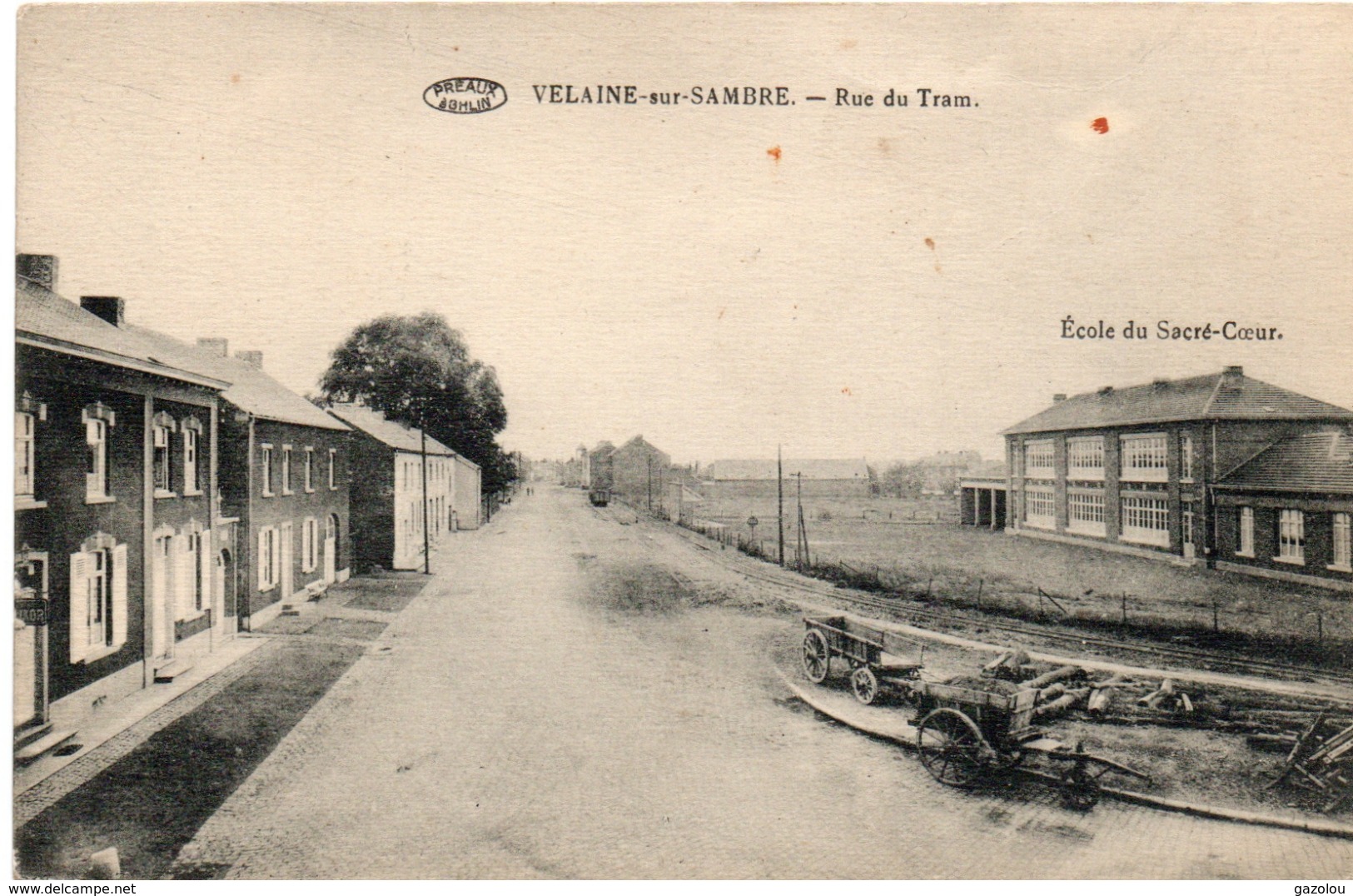 VELAINE SUR SAMBRE (Sambreville) Prés De Boignée Et Ligny. Rue Du Tram. Edit: Francotte. - Autres & Non Classés