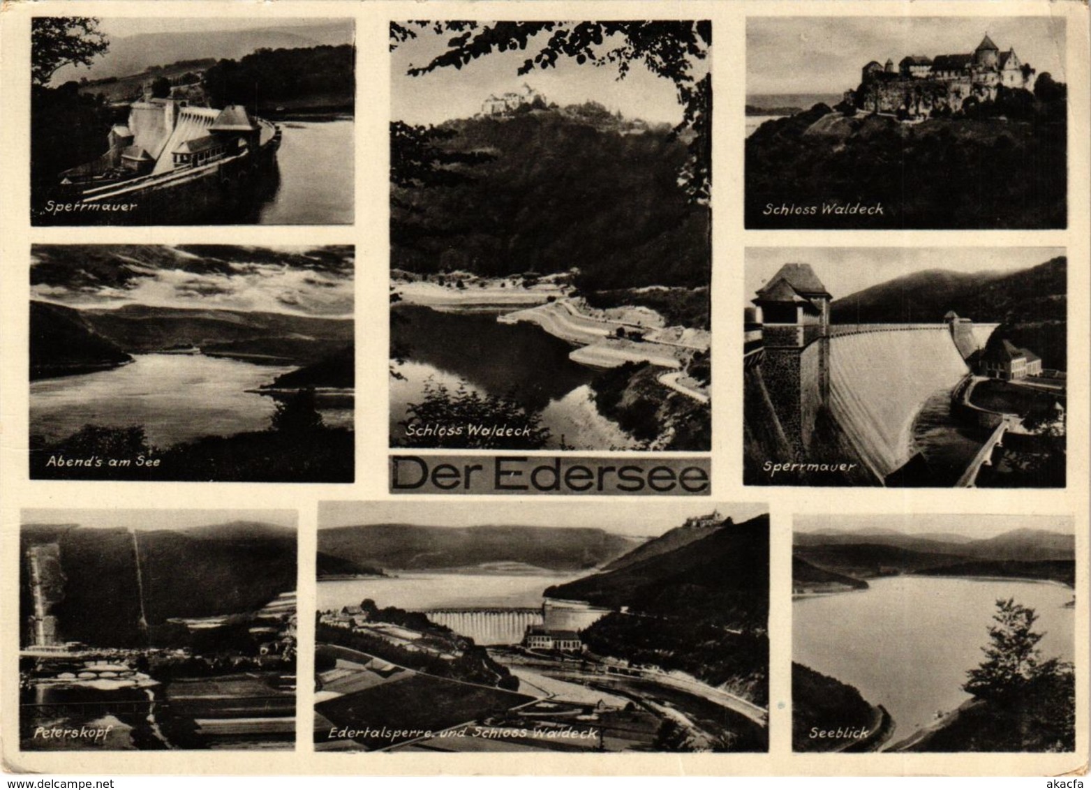 CPA AK Edersee Souvenir GERMANY (899856) - Edersee (Waldeck)