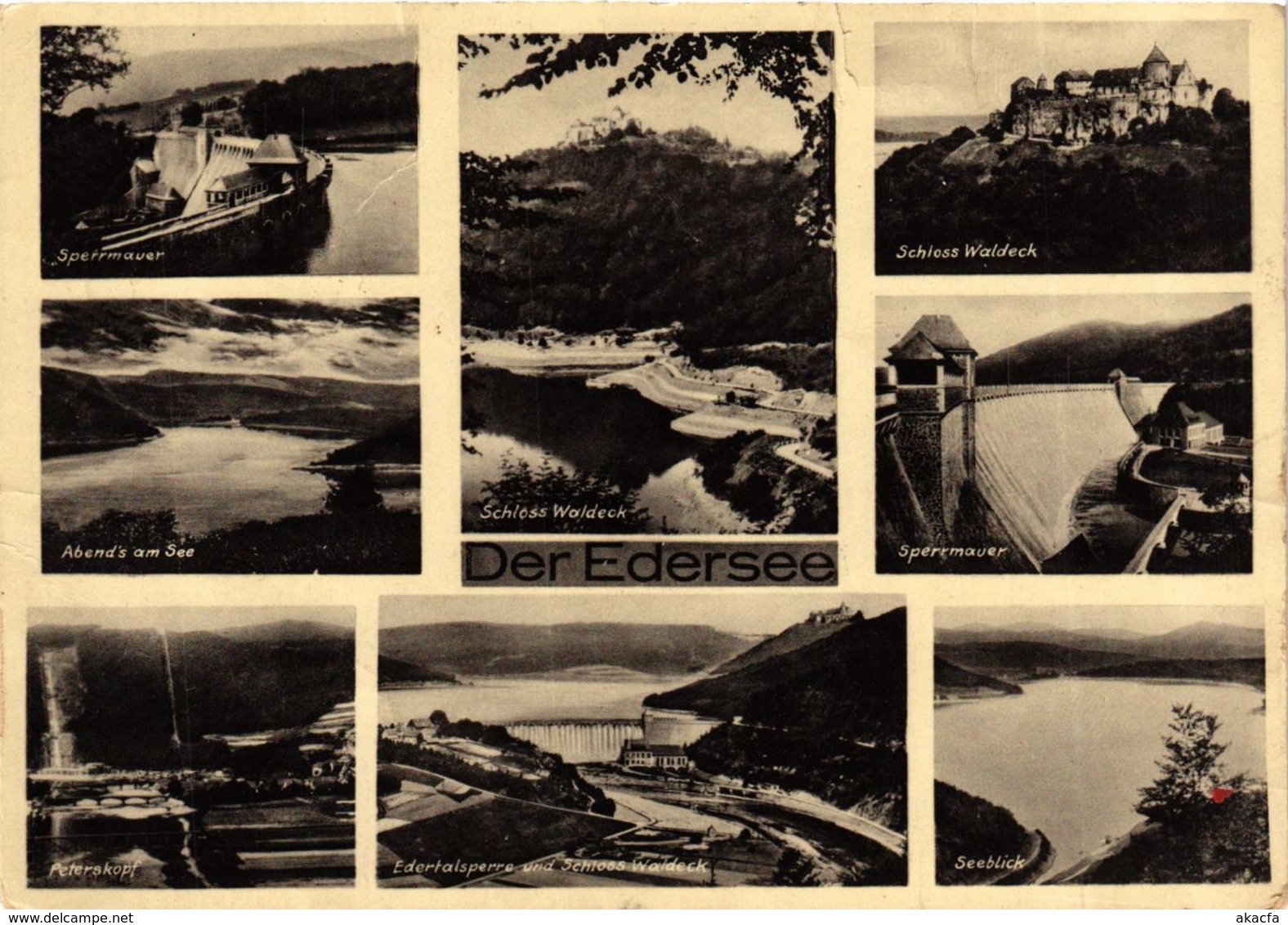 CPA AK Edersee Souvenir GERMANY (899857) - Edersee (Waldeck)