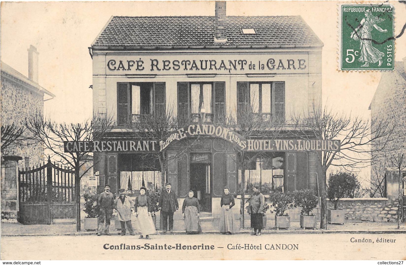 78-CONFLANS-SAINTE-HONORINE- CAFE-HÔTEL CANDON - Conflans Saint Honorine