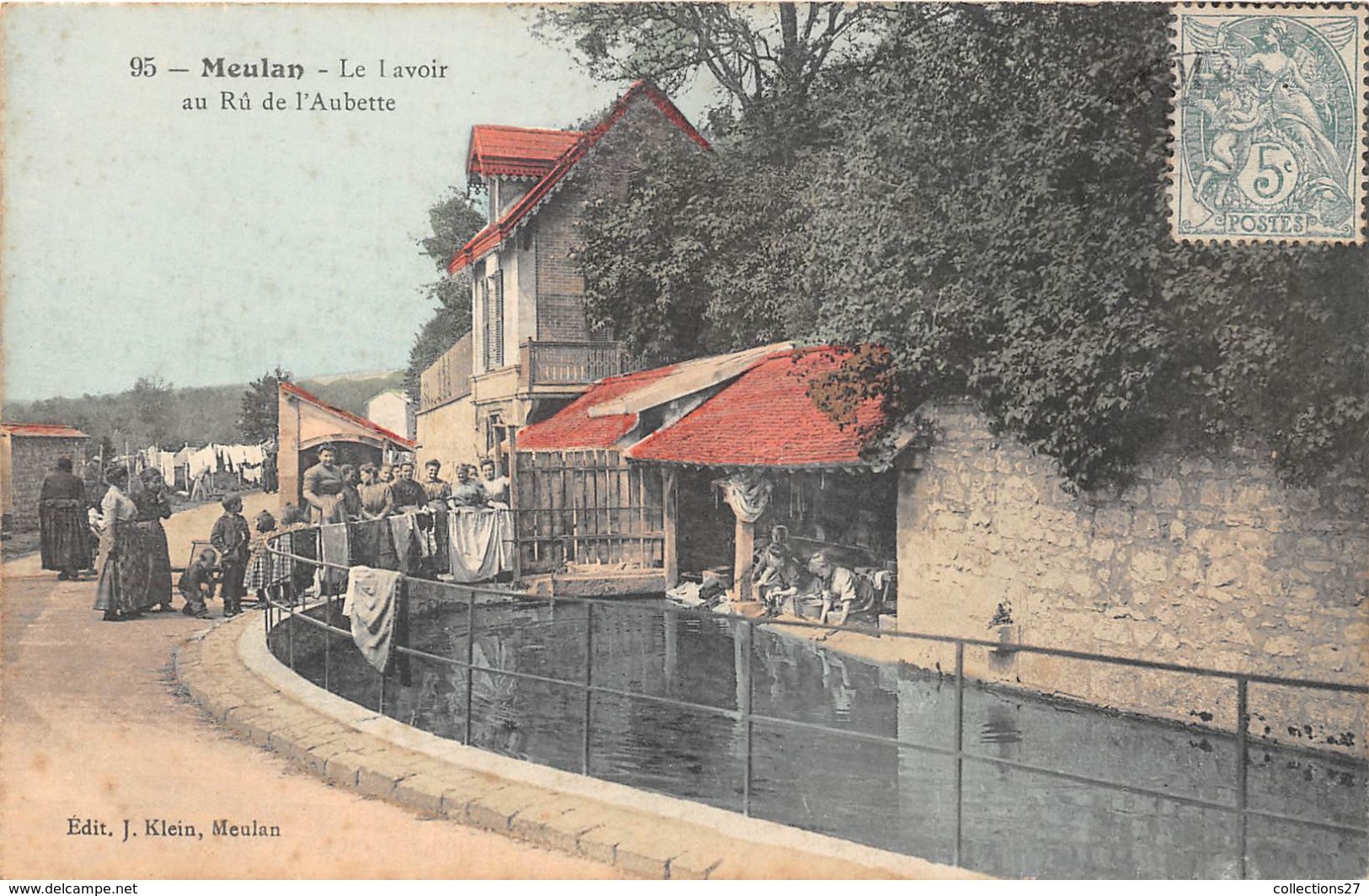 78-MEULAN- LE LAVOIR, AU RÛ DE L'AUBETTE - Meulan