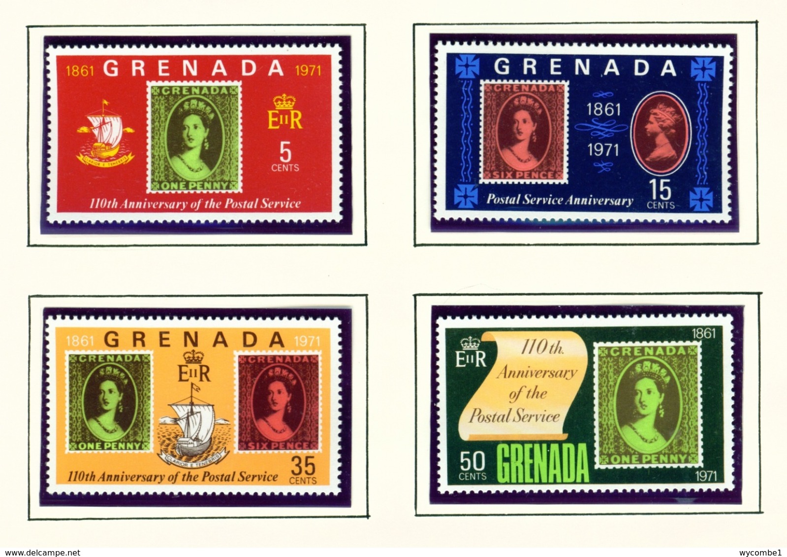 GRENADA - 1971 Postal Service Set Unmounted/Never Hinged Mint - Grenade (...-1974)