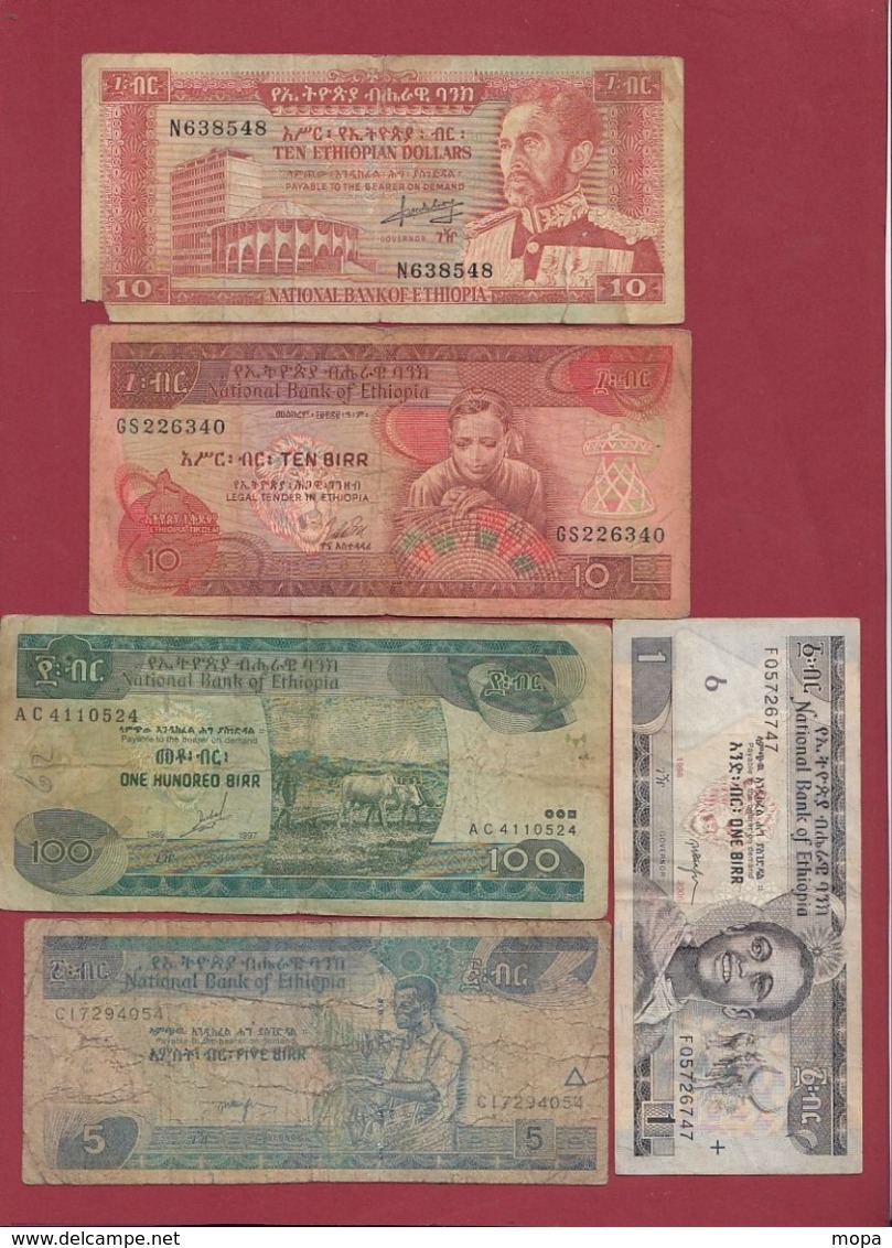 Ethiopie  10 Billets  Dans L 'état - Etiopia