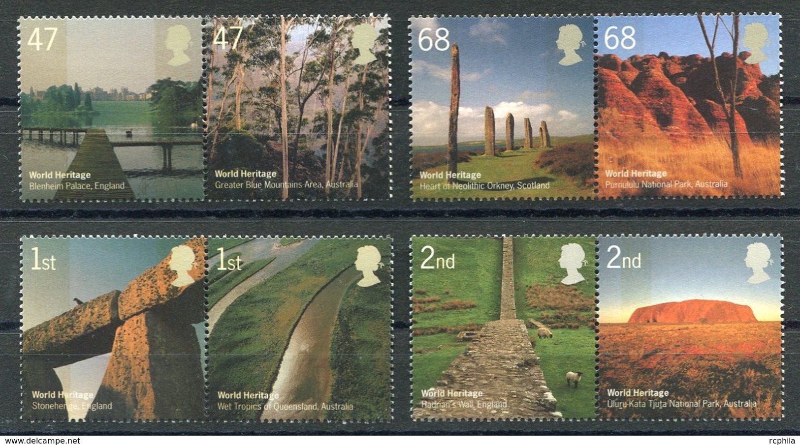 RC 14263 GRANDE BRETAGNE 2005 WORLD HERITAGE NEUF ** MNH - Unused Stamps