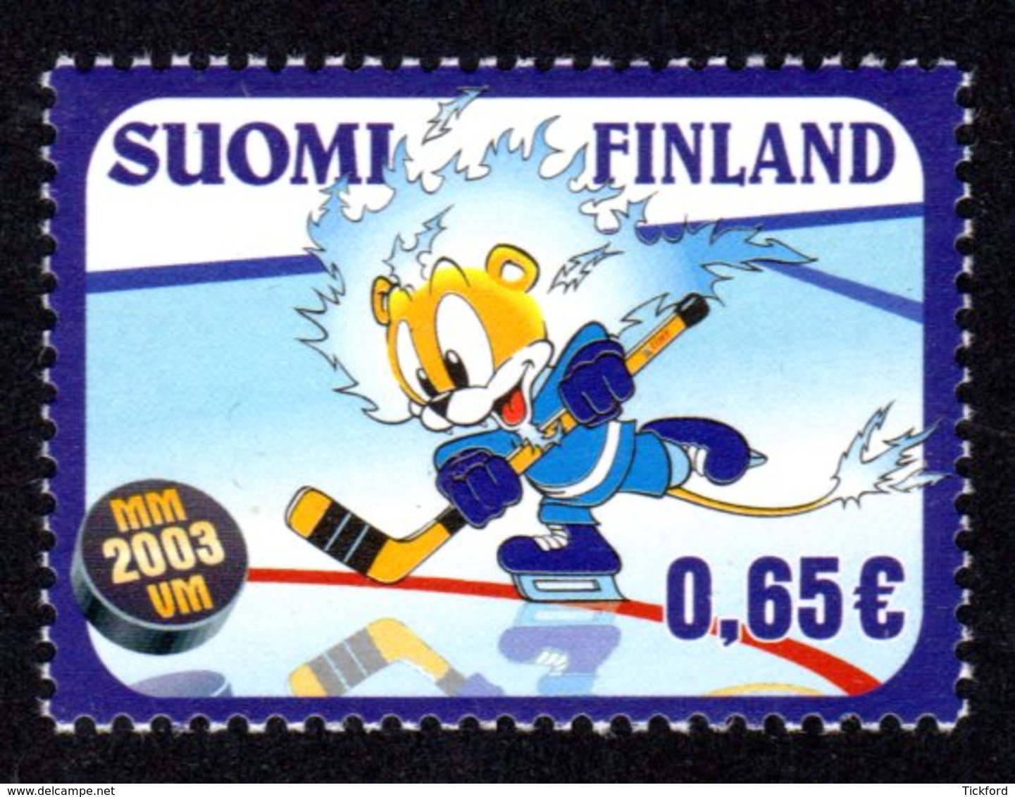 FINLANDE 2003 - Yvert N° 1611 - Facit 1648 - NEUF** MNH - Championnat Du Monde De Hockey Sur Glace - Unused Stamps