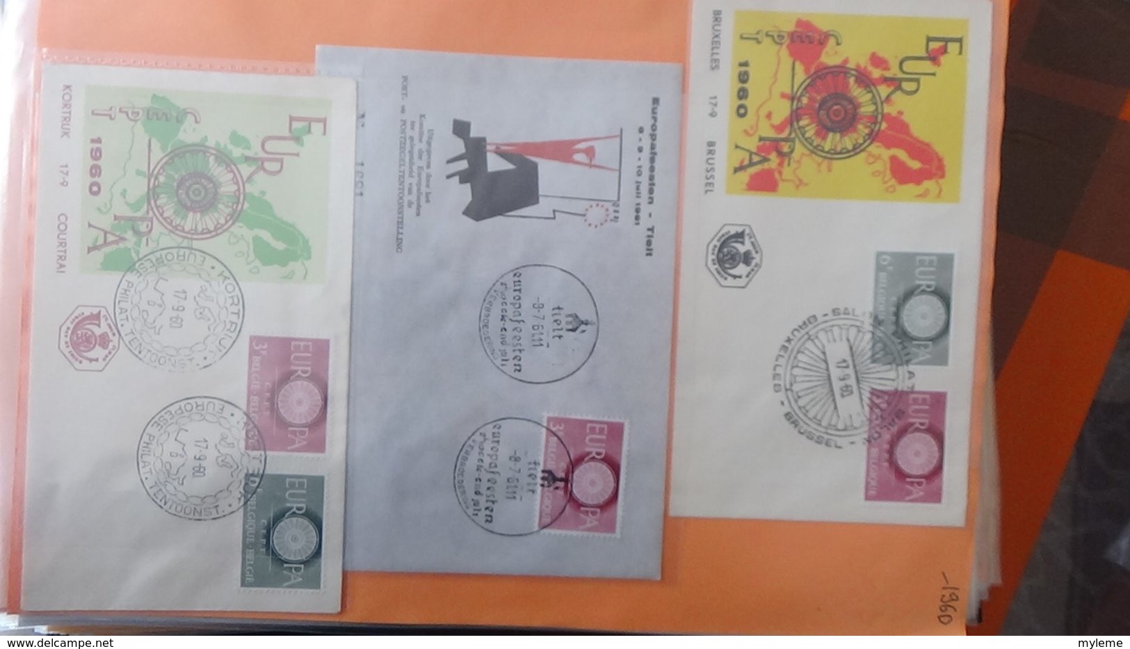 Dispersion d'une collection d'enveloppe 1er jour et autres dont 172 EUROPA (Madeire et Belgique)
