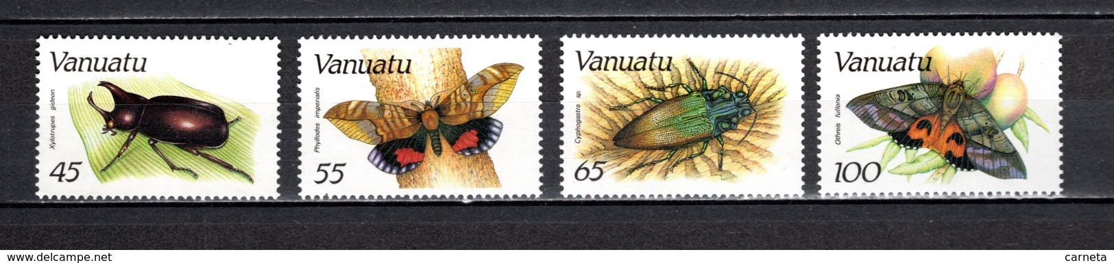 VANUATU  N° 784 à 787  NEUFS SANS CHARNIERE  COTE  25.00€  INSECTE PAPILLON  ANIMAUX - Vanuatu (1980-...)