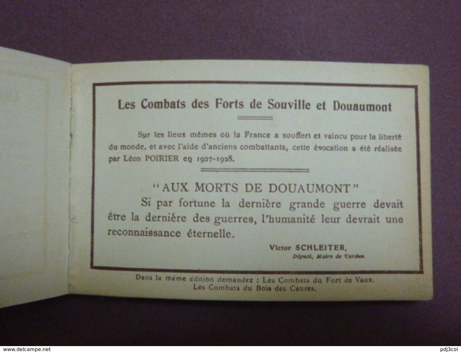 Carnet De 20 Cartes Historiques (complet) - VERDUN - LES COMBATS DES FORTS DE SOUVILLE ET DOUAUMONT - Other & Unclassified