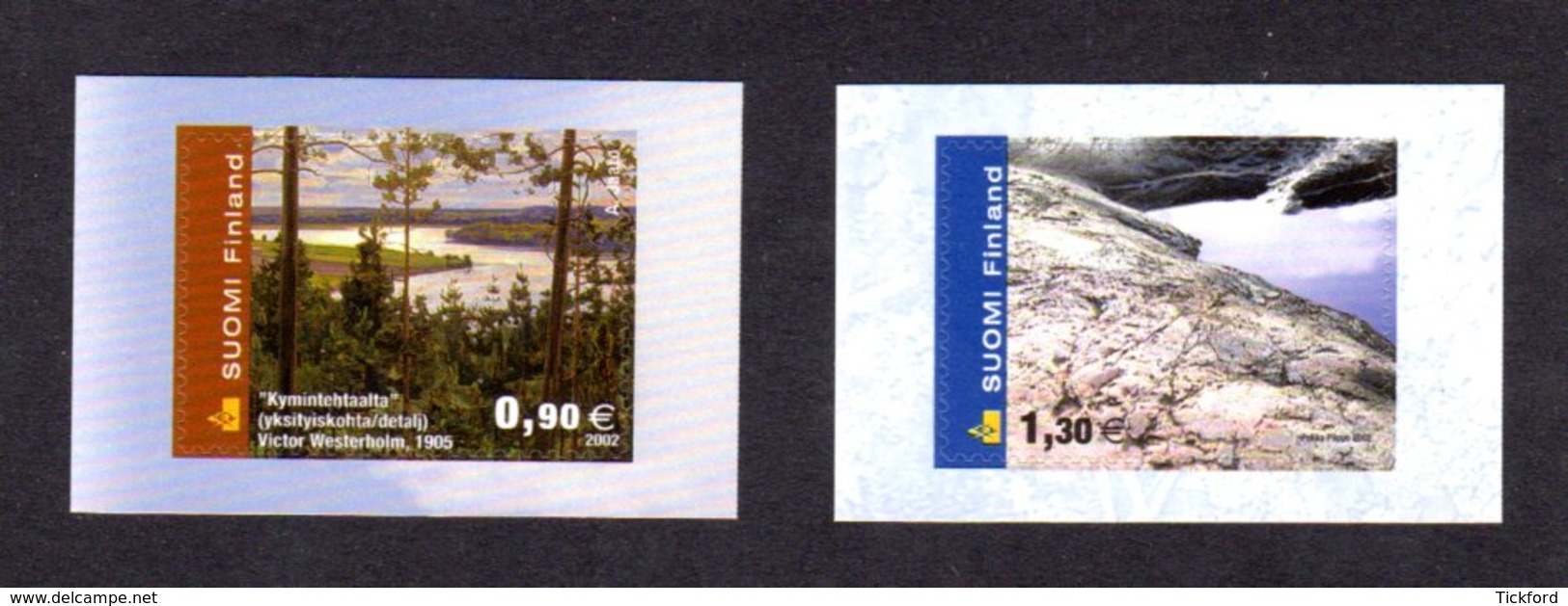 FINLANDE 2002 - Yvert N° 1563/1564 - Facit 1602/1603 - NEUF** MNH - Paysages, Série Courante - Unused Stamps