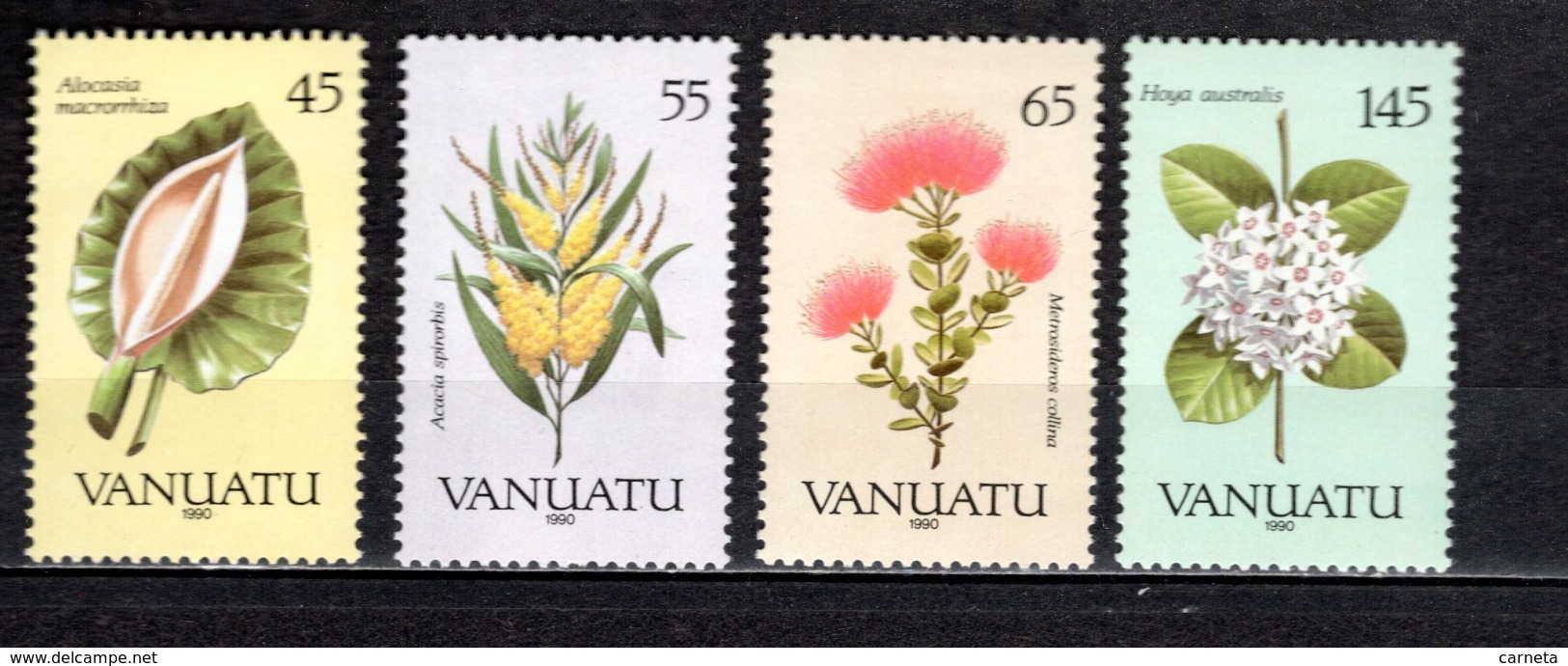 VANUATU  N° 838 à 841  NEUFS SANS CHARNIERE  COTE  10.00€  FLEUR - Vanuatu (1980-...)