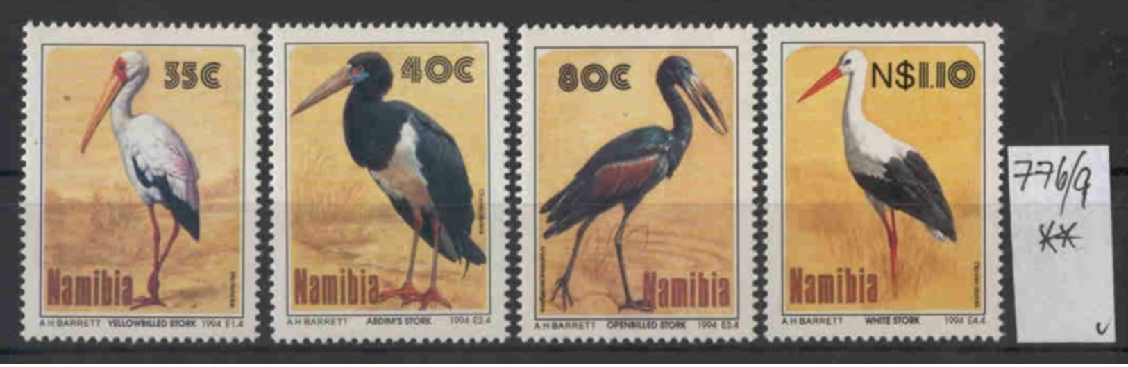 NAMIBIA (SWA) - 776/9  Störche  Kpl.S.postfr - Namibia (1990- ...)