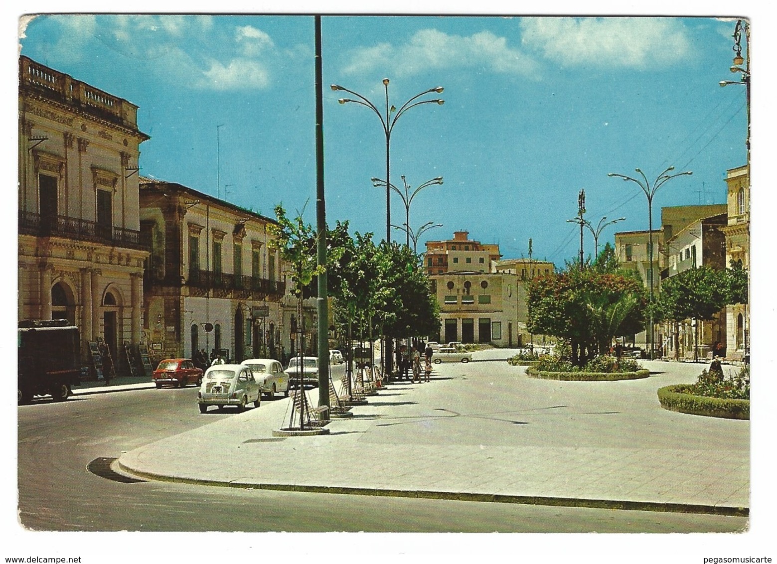 1127 - SCICLI RAGUSA PIAZZA ITALIA 1970 - Ragusa