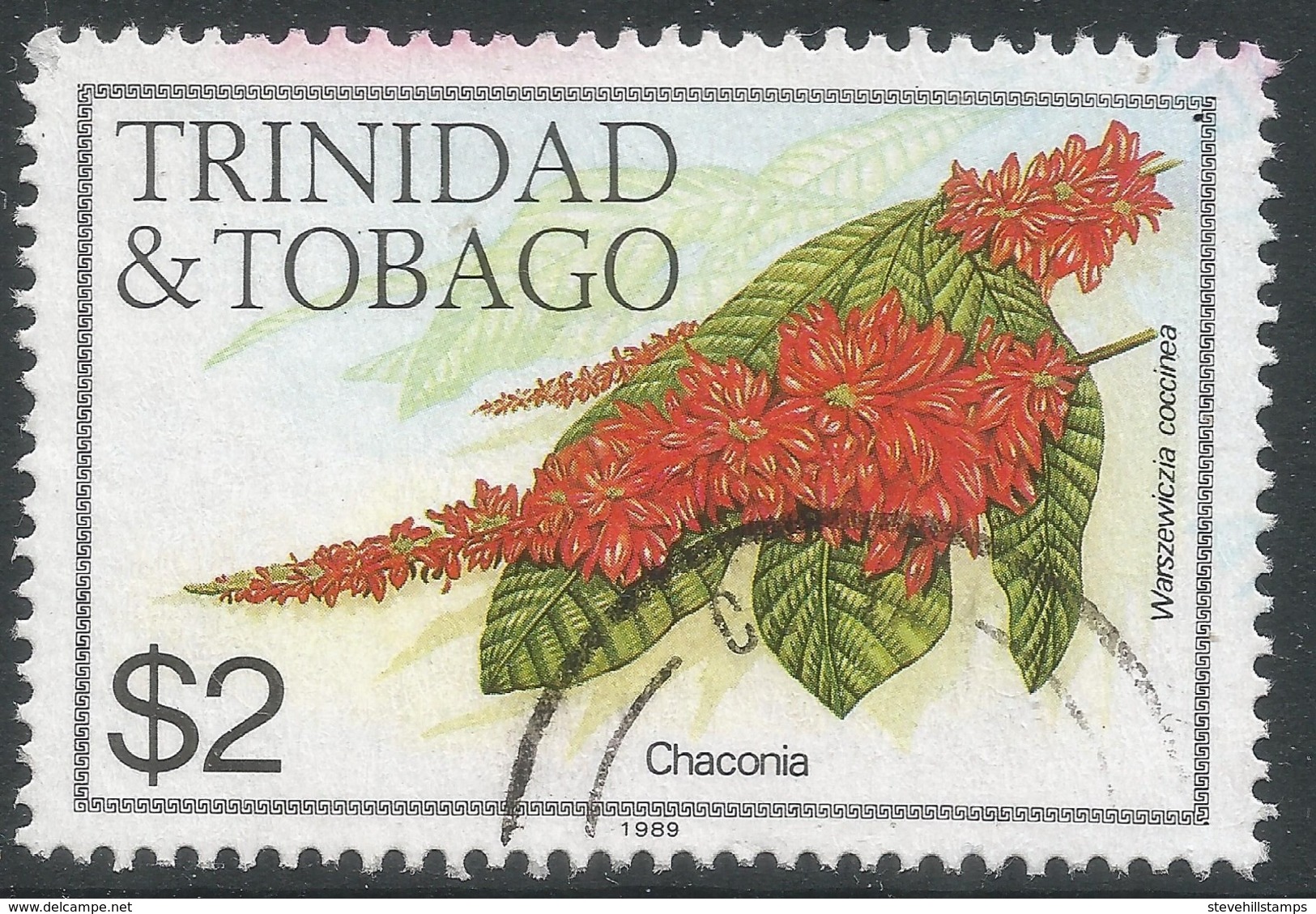 Trinidad & Tobago. 1983 Flowers. $2 Used. SG 648A - Trinidad & Tobago (1962-...)