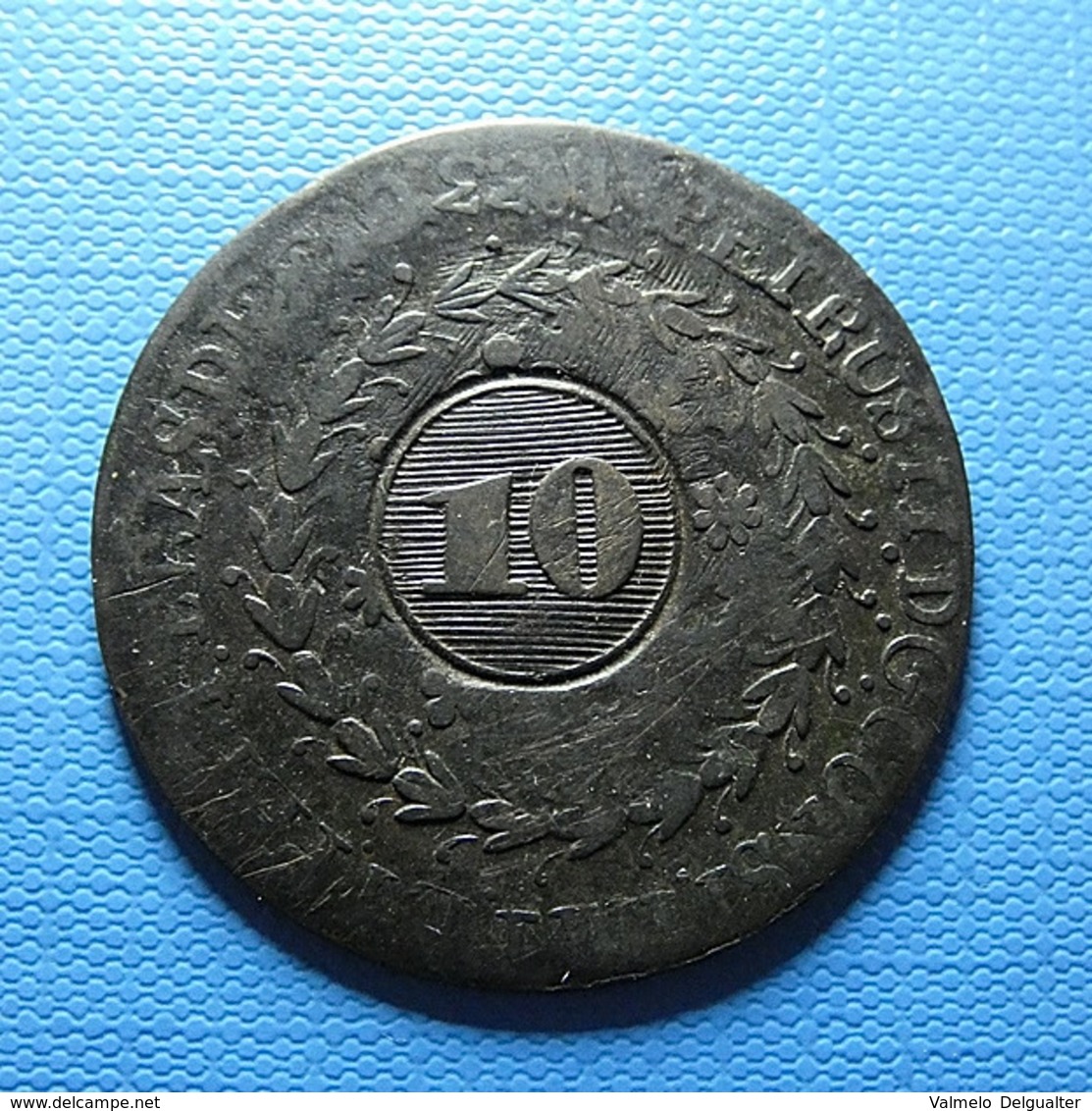 Brazil 10 Reis Over 20 Reis 1833 C - Brasile