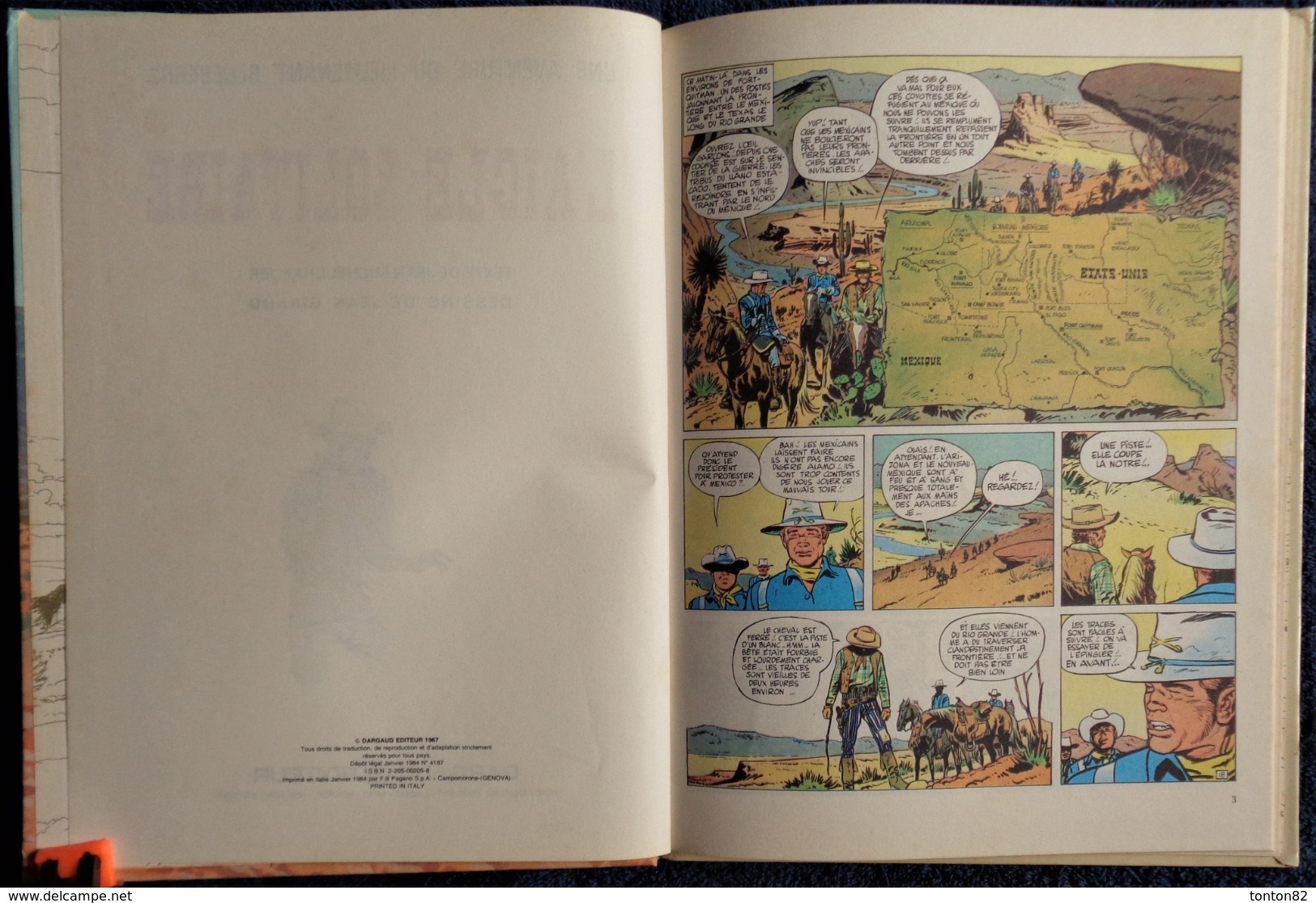 Charlier / Giraud - BLUEBERRY - N° 3 -  Fort Navajo  - " L'Aigle Solitaire " Dargaud - ( 1984 )  . - Blueberry