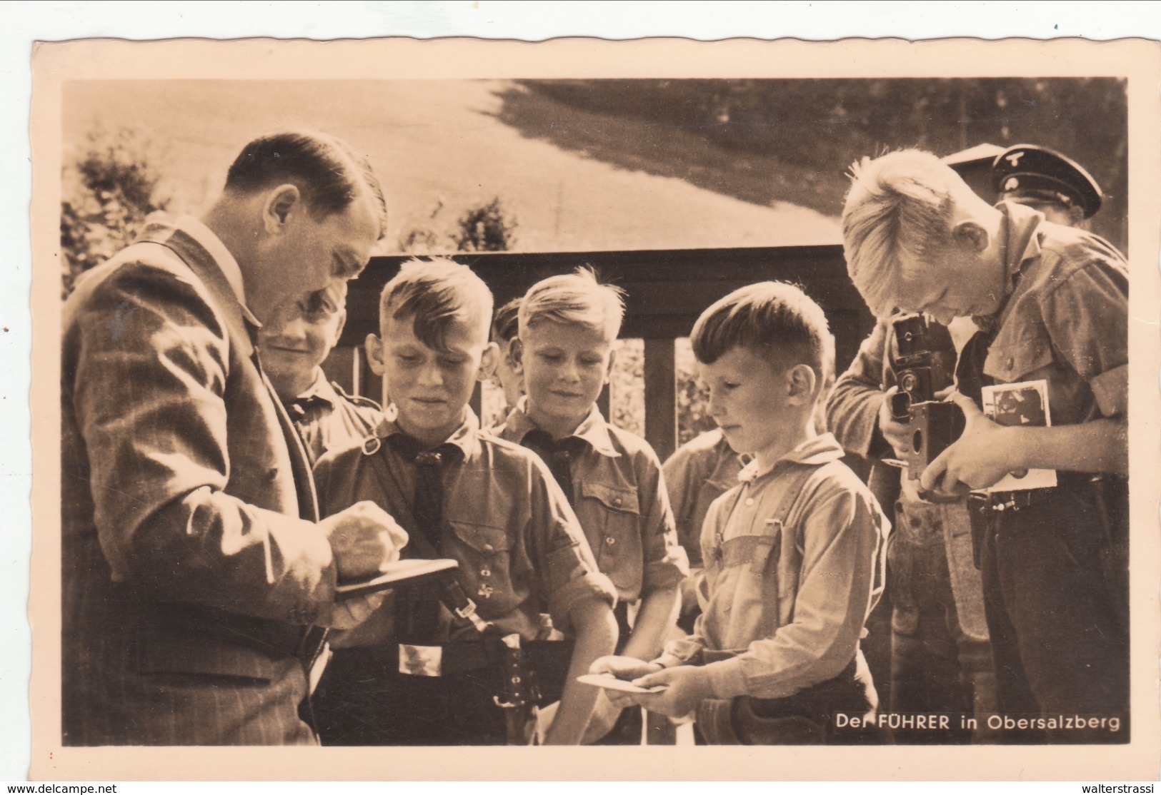 III. Reich, Propagandakarte " ADOLF HITLER " Mit Kinder In Obersalzberg - Guerre 1939-45