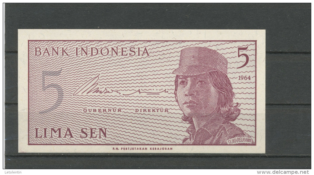 INDONESIE : 5 SEN -  NEUF - Indonésie