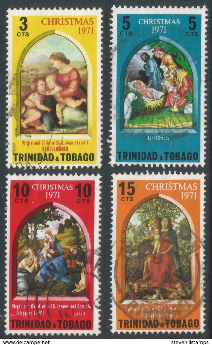 Trinidad & Tobago. 1971 Christmas. Used Complete Set SG 399-402 - Trinidad & Tobago (1962-...)