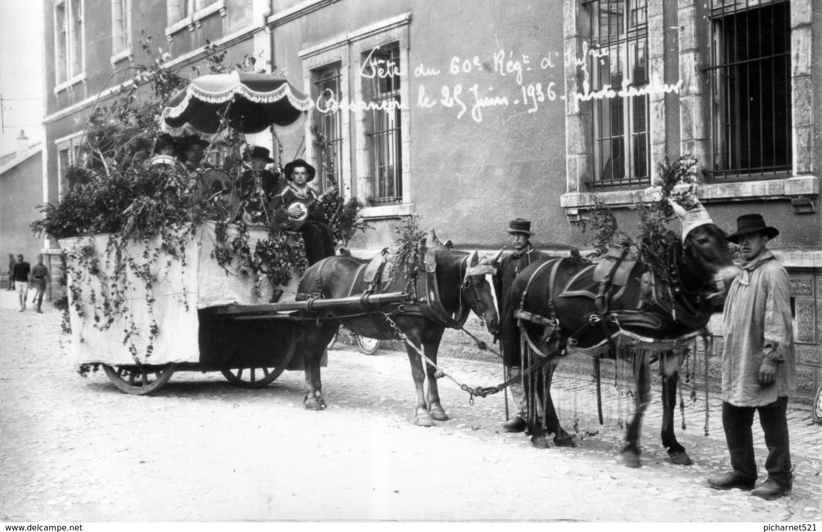 BESANCON - Carte-Photo De La Fête Du 60ème Régiment D'Infanterie. 25 Juin 1936. Cliché Larcher. Non Circulée. TB état. - Besancon