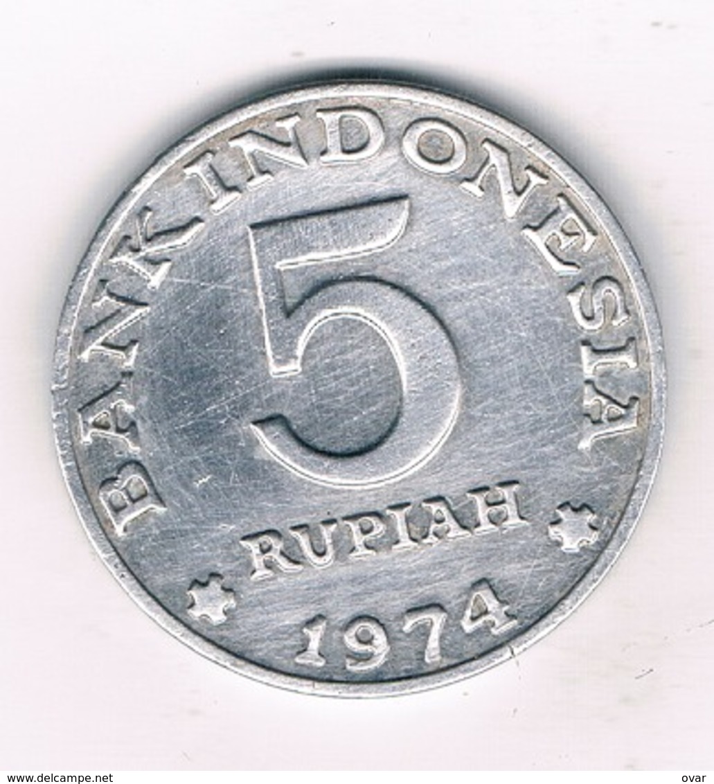 5 RUPIAH 1974 INDONESIE /8132/ - Indonesia
