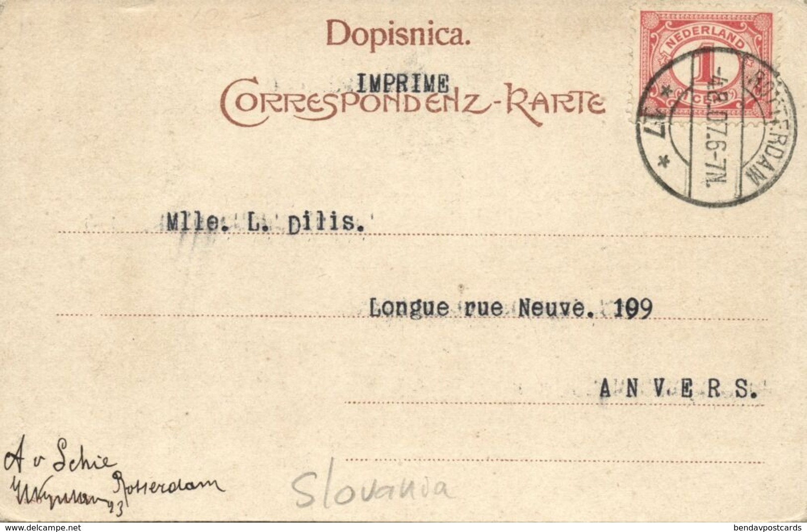 Slovenia, LJUBLJANA LAIBACH, Reseljeve Ulice, Ressel Street (1907) Postcard - Slovénie