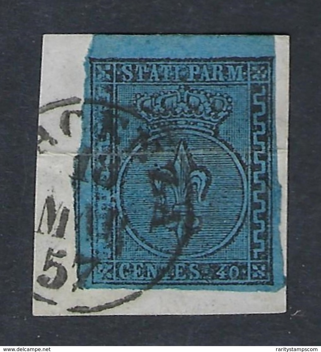 PARMA 1852 40c AZZURRO Nº 5 - Parme