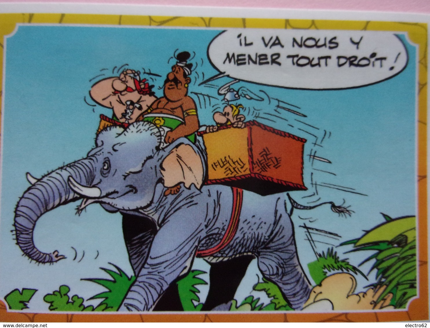 PANINI Astérix CARREFOUR N°96 éléphant Elefante Elephant Elefant Obélix - Edizione Francese