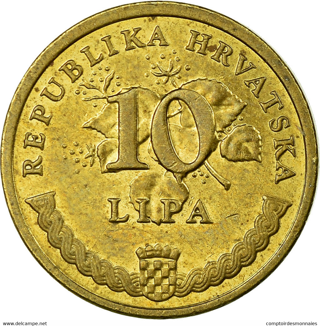 Monnaie, Croatie, 10 Lipa, 2013, TTB, Brass Plated Steel - Croatia