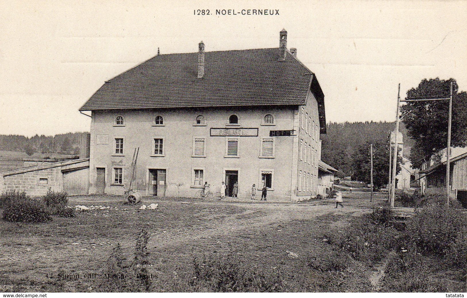 25 NOEL CERNEUX HOTEL P. BALANCHE COMMERCE - Autres & Non Classés