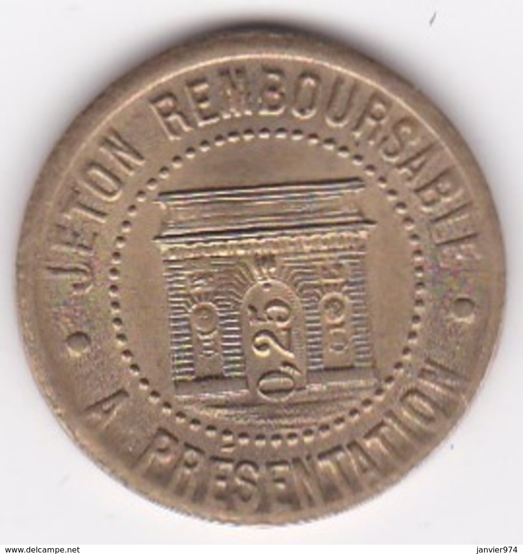 34. Hérault. Syndicat De L'Alimentation En Gros De L’Hérault 25 Centimes 1922, En Laiton - Monétaires / De Nécessité