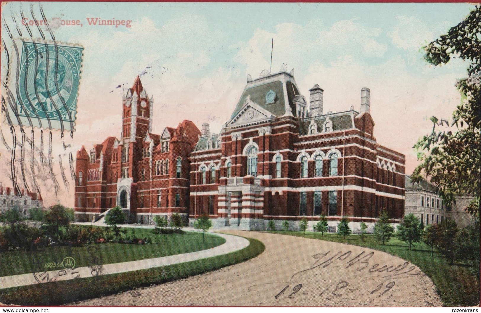 Canada Manitoba Winnipeg 1909 Old Postcard - Winnipeg