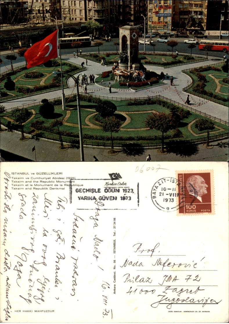 ISTANBUL,TURKEY POSTCARD - Türkei