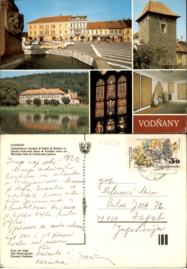 VODNANY,CZECH POSTCARD - Tschechische Republik