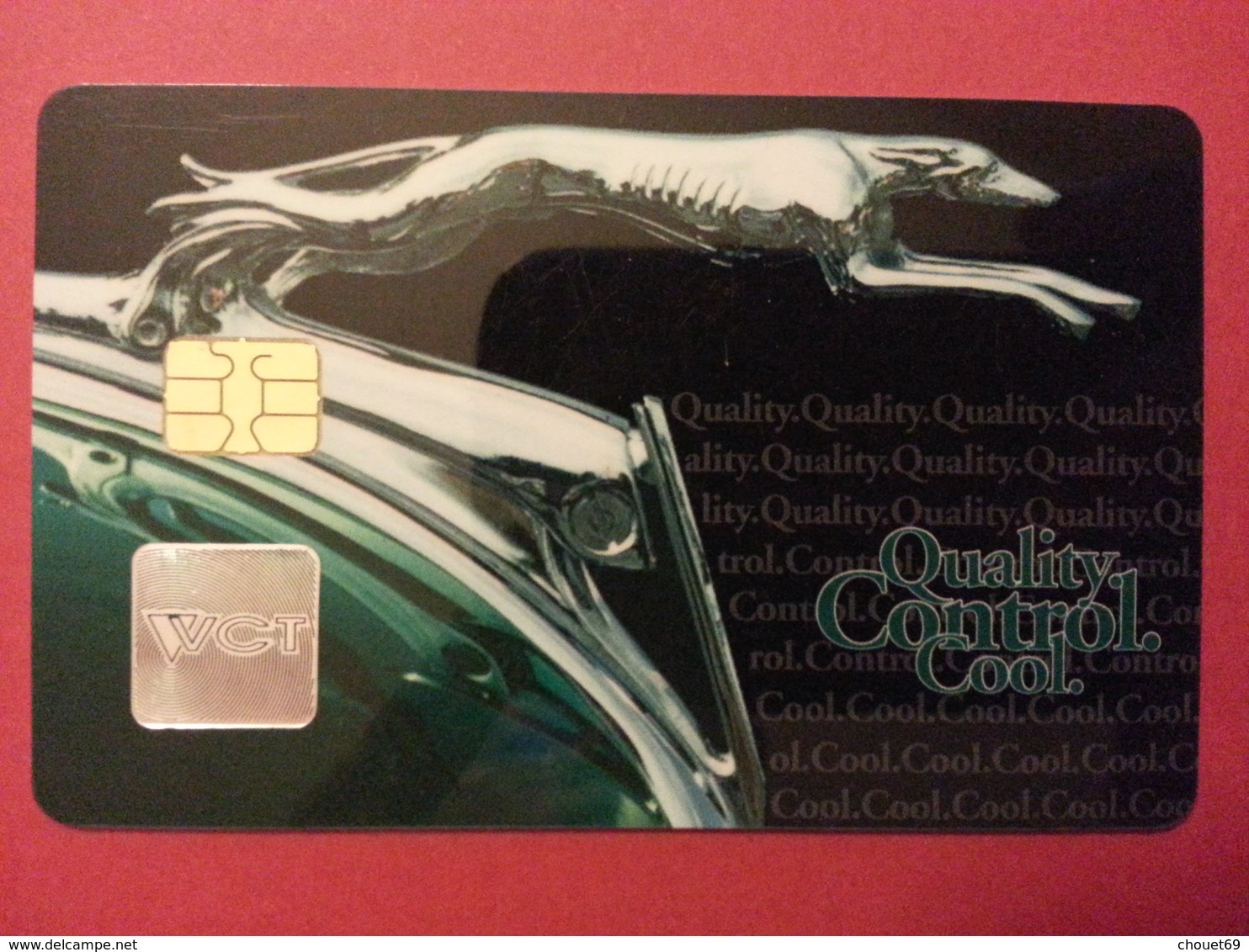 VCT Quality Control Cool Card Visa And Mastercard Chip Puce WCT (BF1217 - Origine Inconnue