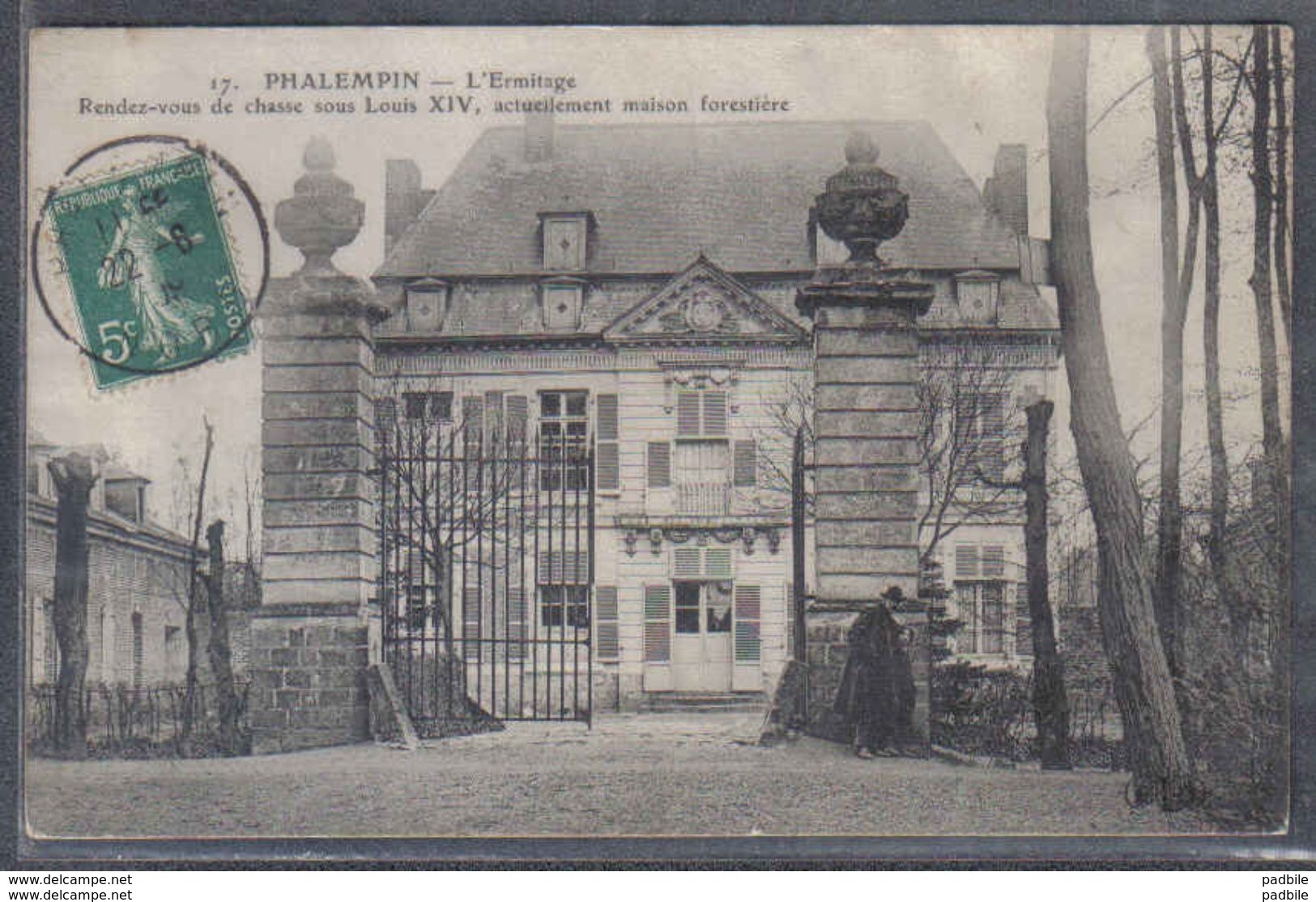 Carte Postale 59. Phalempin Maison Forestière  Rendez-vous De Chasse   Trés Beau Plan - Autres & Non Classés