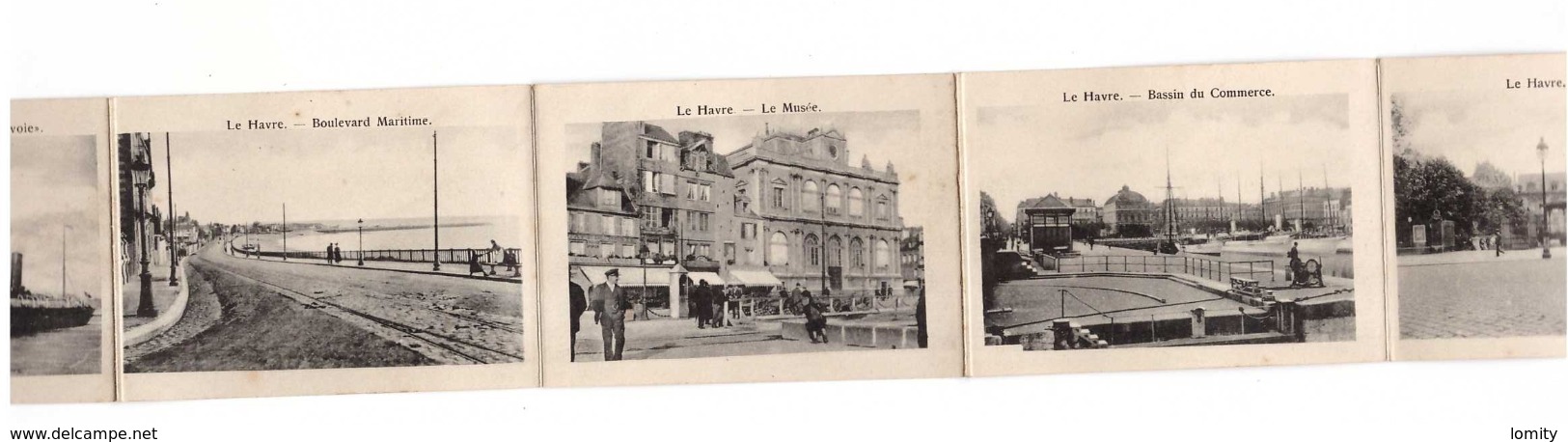 76 Le Havre Carte à Systeme Systemes Ecrite En 1911 12 Vues à L' Interieur , Vue Générale Gare Transatlantique Savoie .. - Sin Clasificación